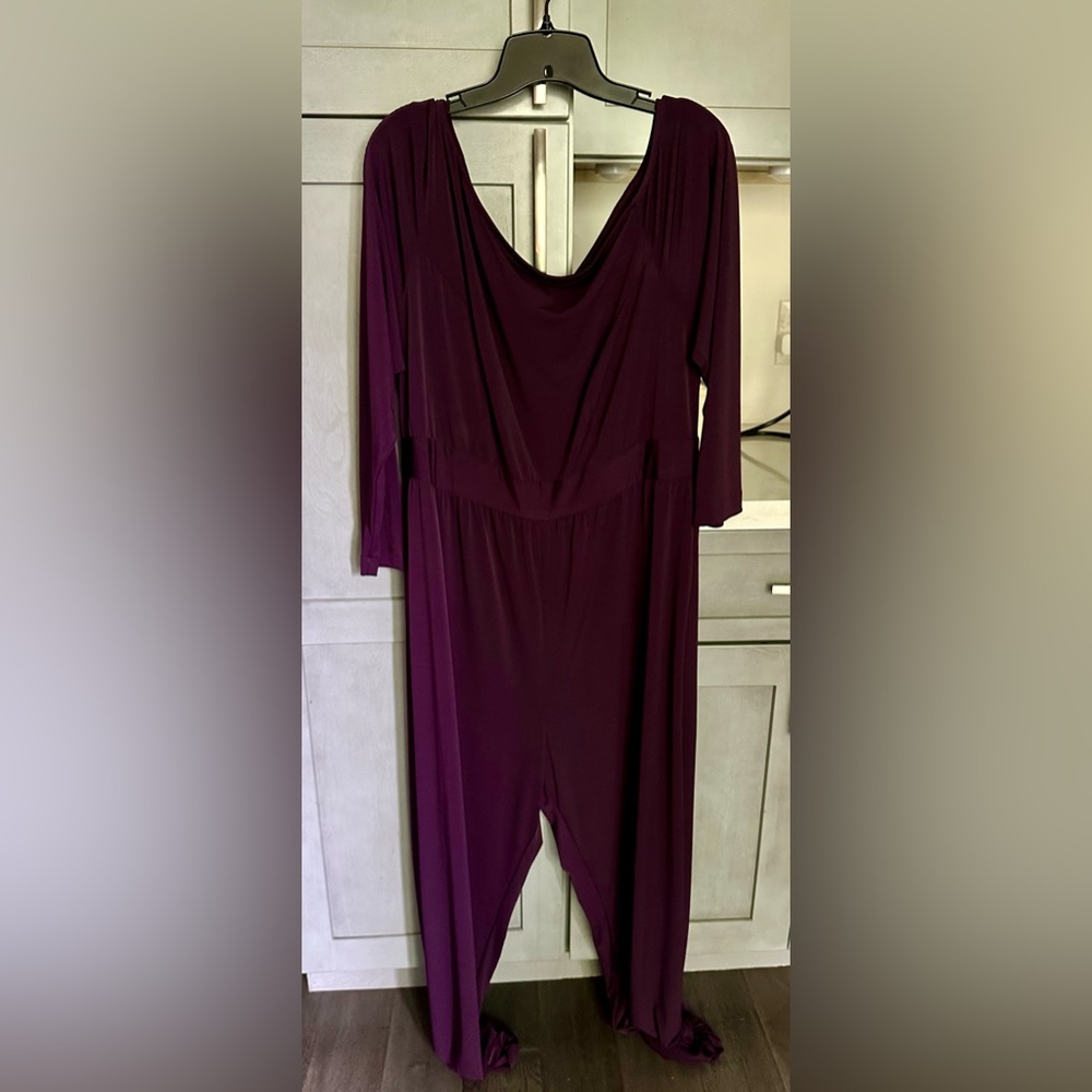 Monif C. Purple Jumpsuit